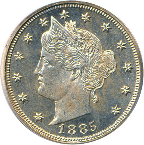 image for: 1885 5c PCGS/CAC Proof 64