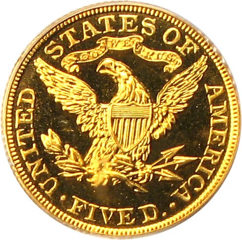 image for: 1906 $5 PCGS/CAC Proof 65 Cameo
