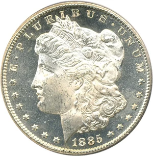 image for: 1885-CC $1 PCGS MS64 PL