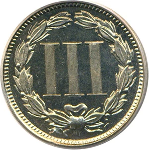 image for: 1880 3cN PCGS/CAC Proof 66 Cameo