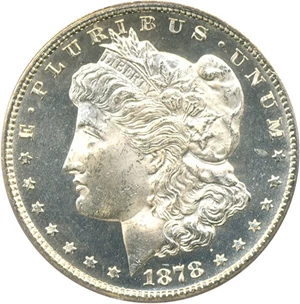 image for: 1878-CC $1 PCGS/CAC MS64+ PL