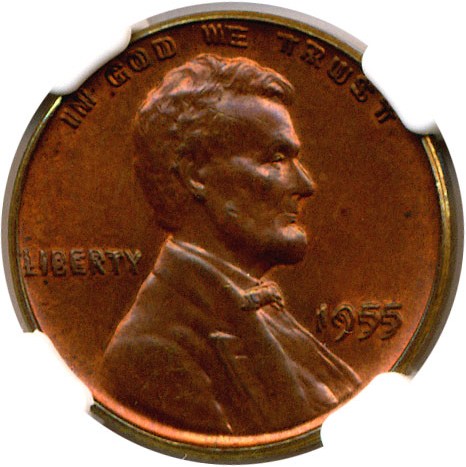 image for: 1955/1955 1c NGC MS64 RB (Doubled Die)