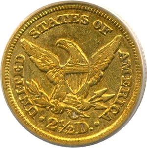 image for: 1846-C $2 1/2 PCGS XF45