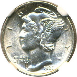 image for: 1926-D 10c NGC/CAC MS64 FB