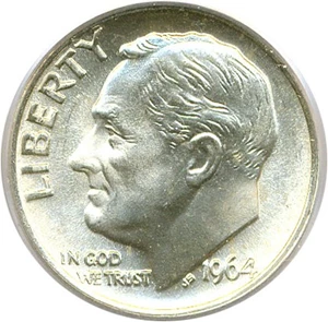 image for: 1964 10c PCGS MS67 FB