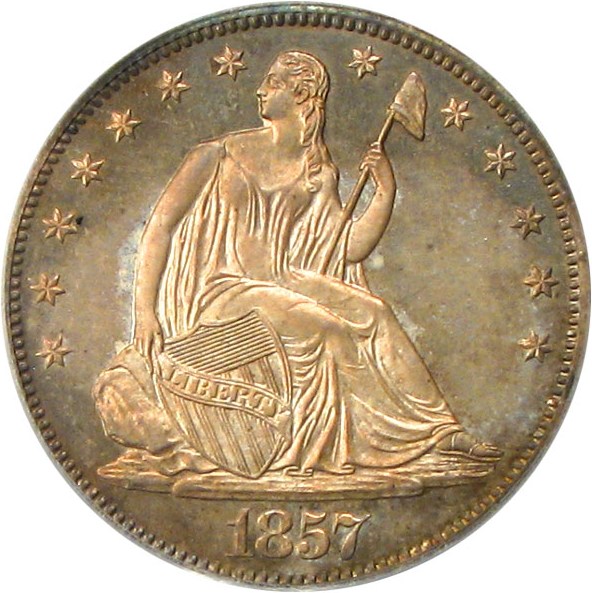 image for: 1857 50c PCGS/CAC Proof 64