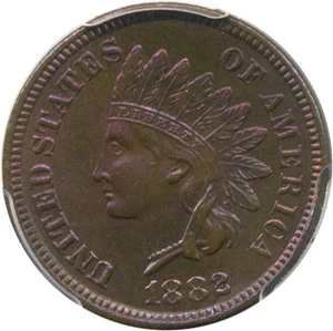 image for: 1882 1c PCGS/CAC Proof 66 BN * Color *