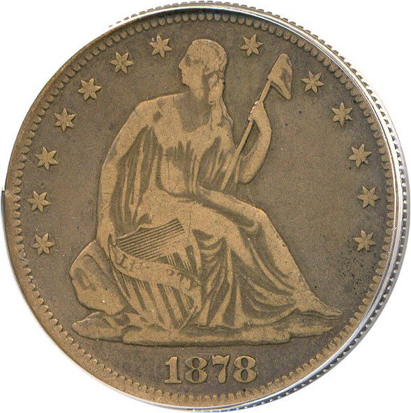 image for: 1878-S 50c PCGS F15 