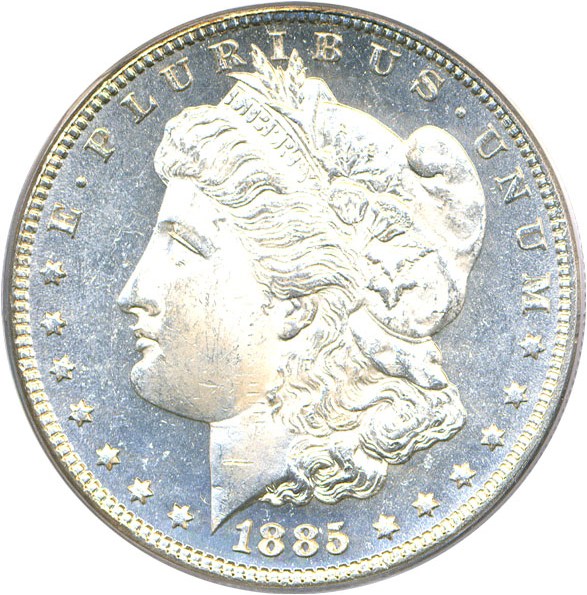 image for: 1885 $1 PCGS MS64 PL