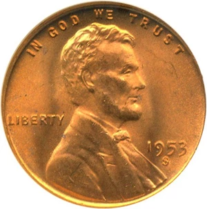 image for: 1953-S 1c NGC MS67 RD