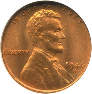 image for: 1946-S 1c NGC MS67 RD