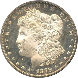 image for: 1879-CC $1 PCGS MS63 DMPL