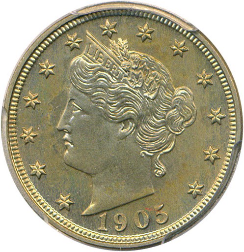 image for: 1905 5c PCGS/CAC Proof 64