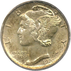 image for: 1920-S 10c PCGS/CAC MS64 FB