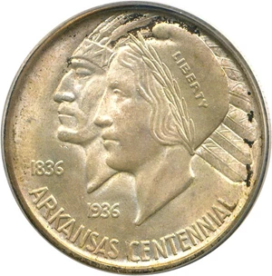 image for: 1935-D Arkansas 50c PCGS/CAC MS65
