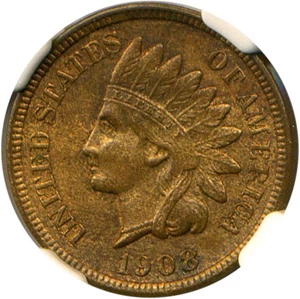 image for: 1908-S 1c NGC MS62 RB