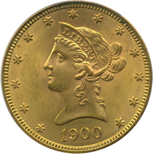 image for: 1900 $10 PCGS/CAC MS64