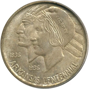 image for: 1935-D Arkansas 50c PCGS MS65