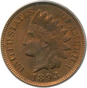 image for: 1893 1c PCGS MS64 RB