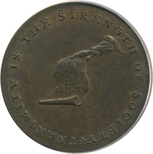 image for: Kentucky Cent PCGS/CAC AU55 (Plain Edge)