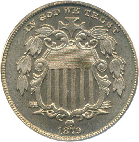 image for: 1879/8 5c PCGS/CAC Proof 65 OGH
