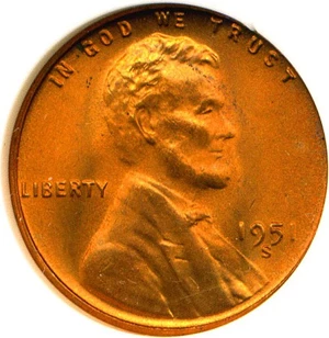 image for: 1951-S 1c NGC/CAC MS67 RD