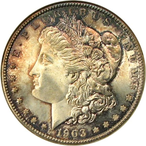 image for: 1903-O $1 NGC/CAC MS65