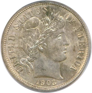 image for: 1903-O 10c PCGS MS64