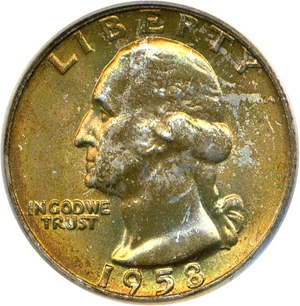image for: 1958-D 25c PCGS MS65