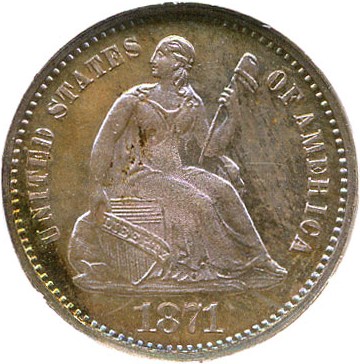 image for: 1871 H10c NGC Proof 65 * Color *