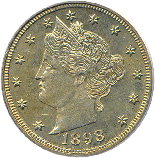 image for: 1898 5c PCGS/CAC Proof 64