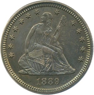 image for: 1889 25c PCGS/CAC Proof 65 OGH