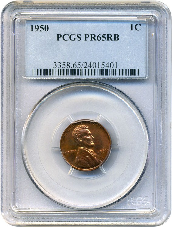 image for: 1950 1c PCGS Proof 65 RB