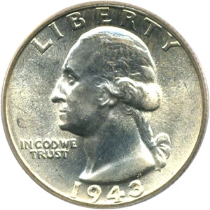 image for: 1943-D 25c PCGS MS66