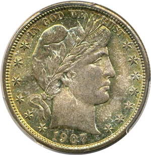 image for: 1907-D 50c PCGS/CAC MS66 * Color *