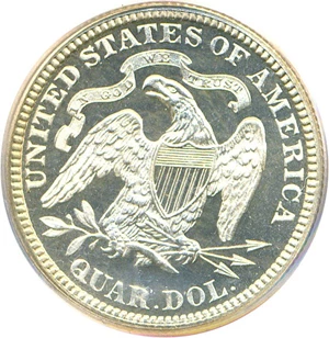 image for: 1882 25c PCGS/CAC Proof 66 Cameo