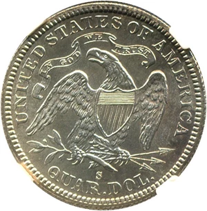 image for: 1878-S 25c NGC MS65