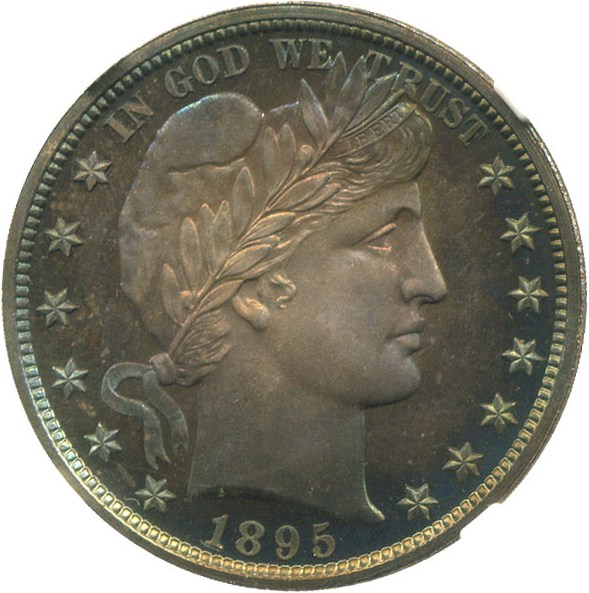 image for: 1895 50c NGC/CAC Proof 67 * Color *