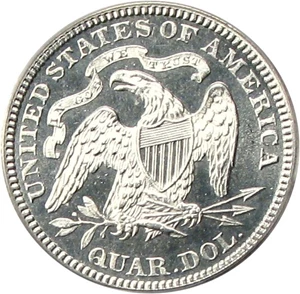 image for: 1879 25c PCGS/CAC Proof 64 Cameo