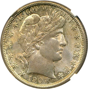 image for: 1907-D 50c NGC/CAC MS64