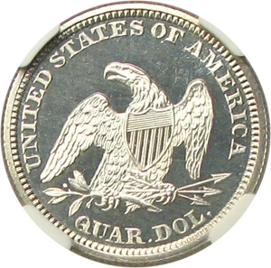 image for: 1862 25c NGC Proof 67 Cameo