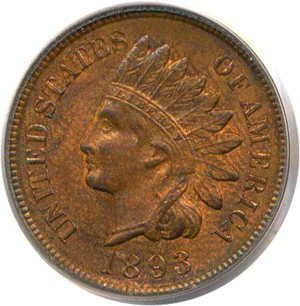 image for: 1893 1c PCGS MS64 RB