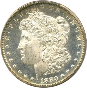 image for: 1880-CC $1 PCGS MS65 PL