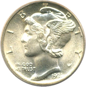 image for: 1931-D 10c PCGS/CAC MS66 FB