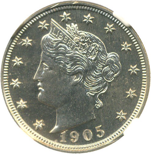 image for: 1905 5c NGC/CAC Proof 65