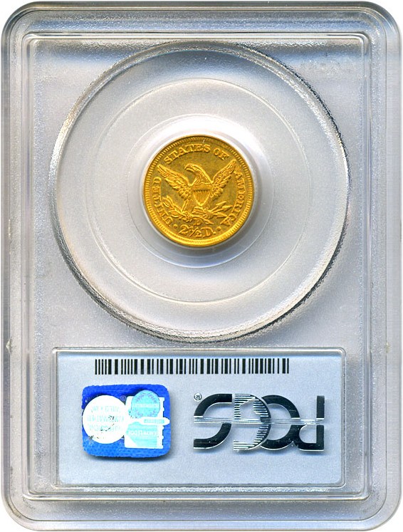 image for: 1859-D $2 1/2 PCGS AU58