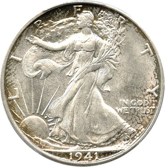 1941 S Walking Liberty Half Dollar Pricing Guide | Greysheet