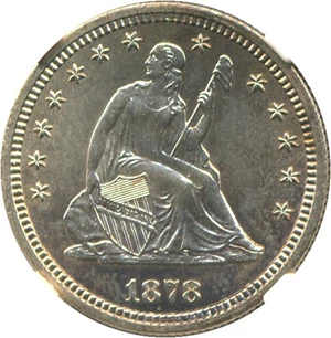 image for: 1878-S 25c NGC MS65