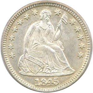 image for: 1845 H10c PCGS MS65