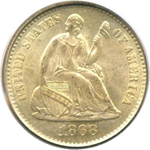 image for: 1868-S H10c PCGS MS64